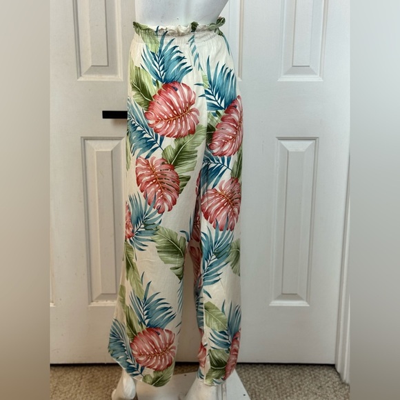 SEE YOU MONDAY Floral Tropical Wide Leg Rayon Jumpsuit Size XL. E99 - Picture 7 of 15